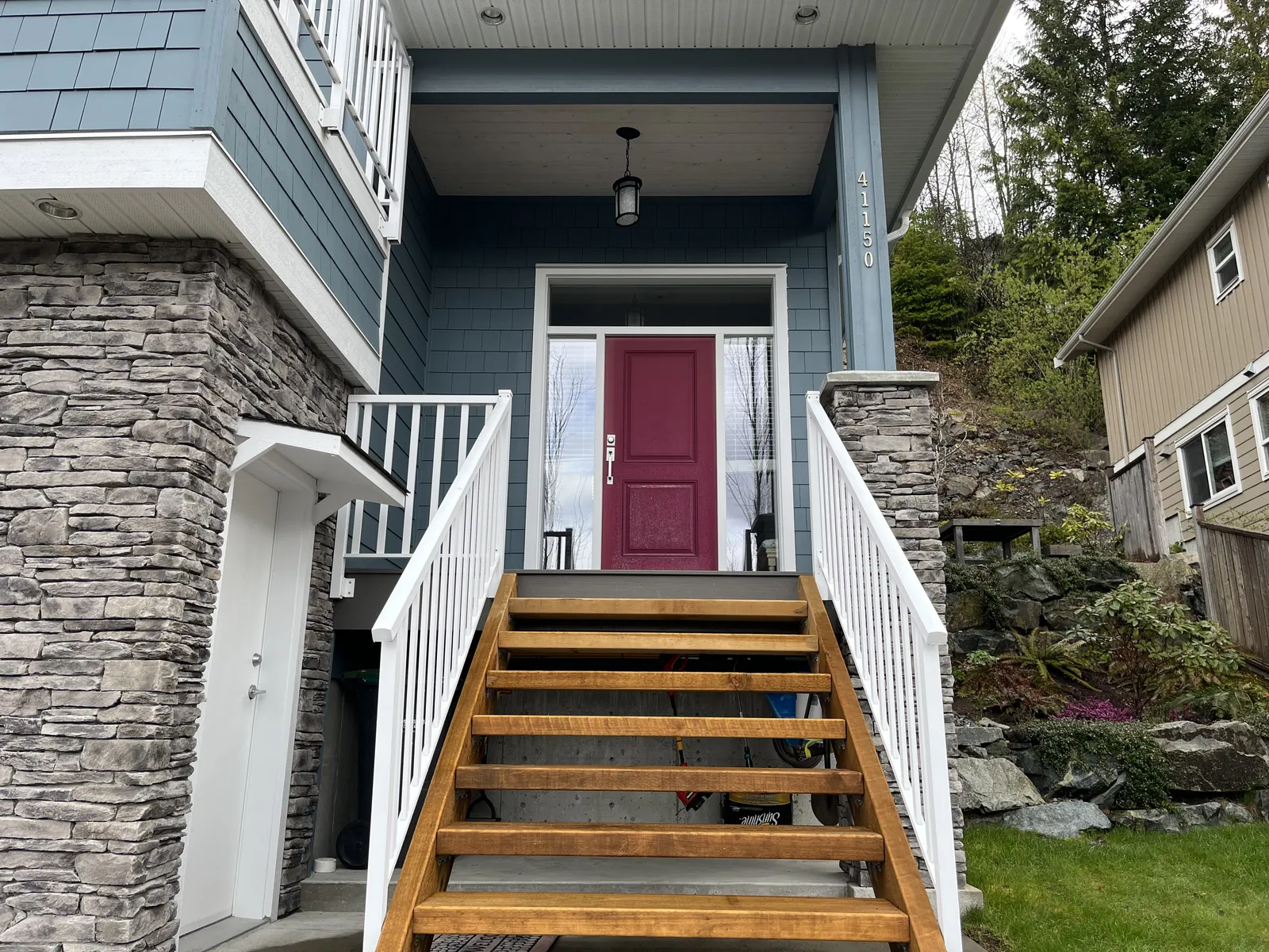 Garibaldi Highlands 4-storey — in progress, trim work