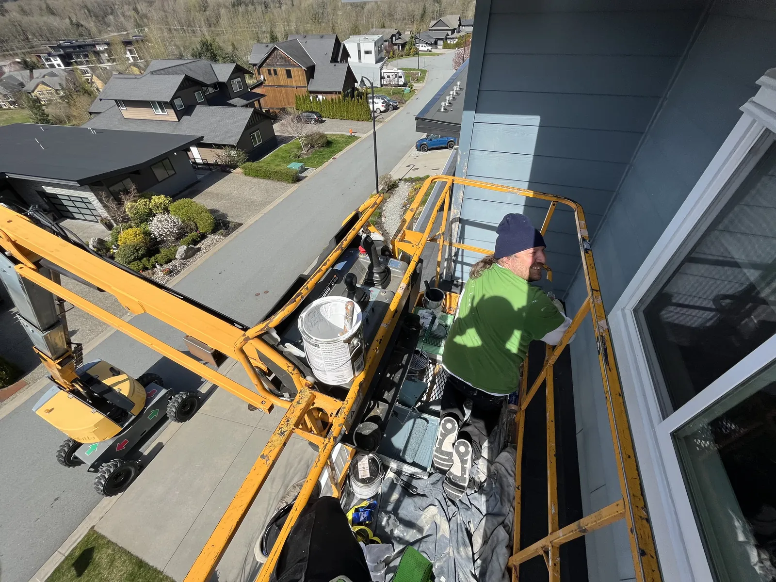 Garibaldi Highlands 4-storey — in progress, window frames