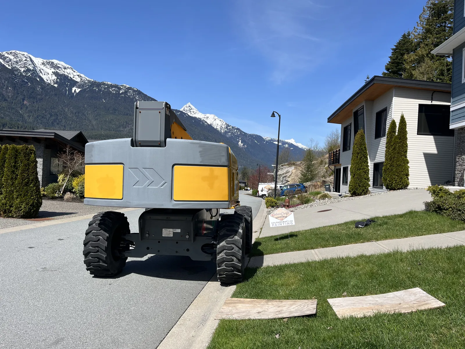 Garibaldi Highlands 4-storey — in progress, upper gable