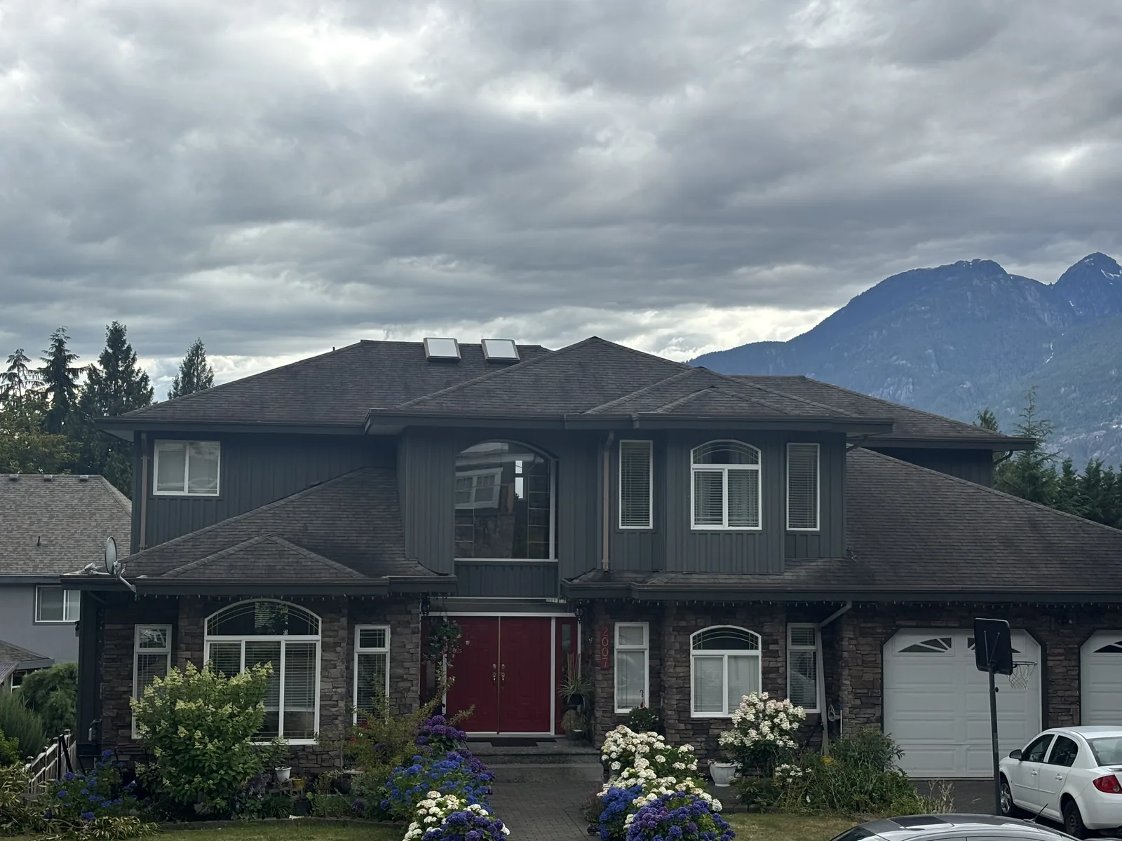 After — Grewal residence completed exterior, new colour, Garibaldi Highlands