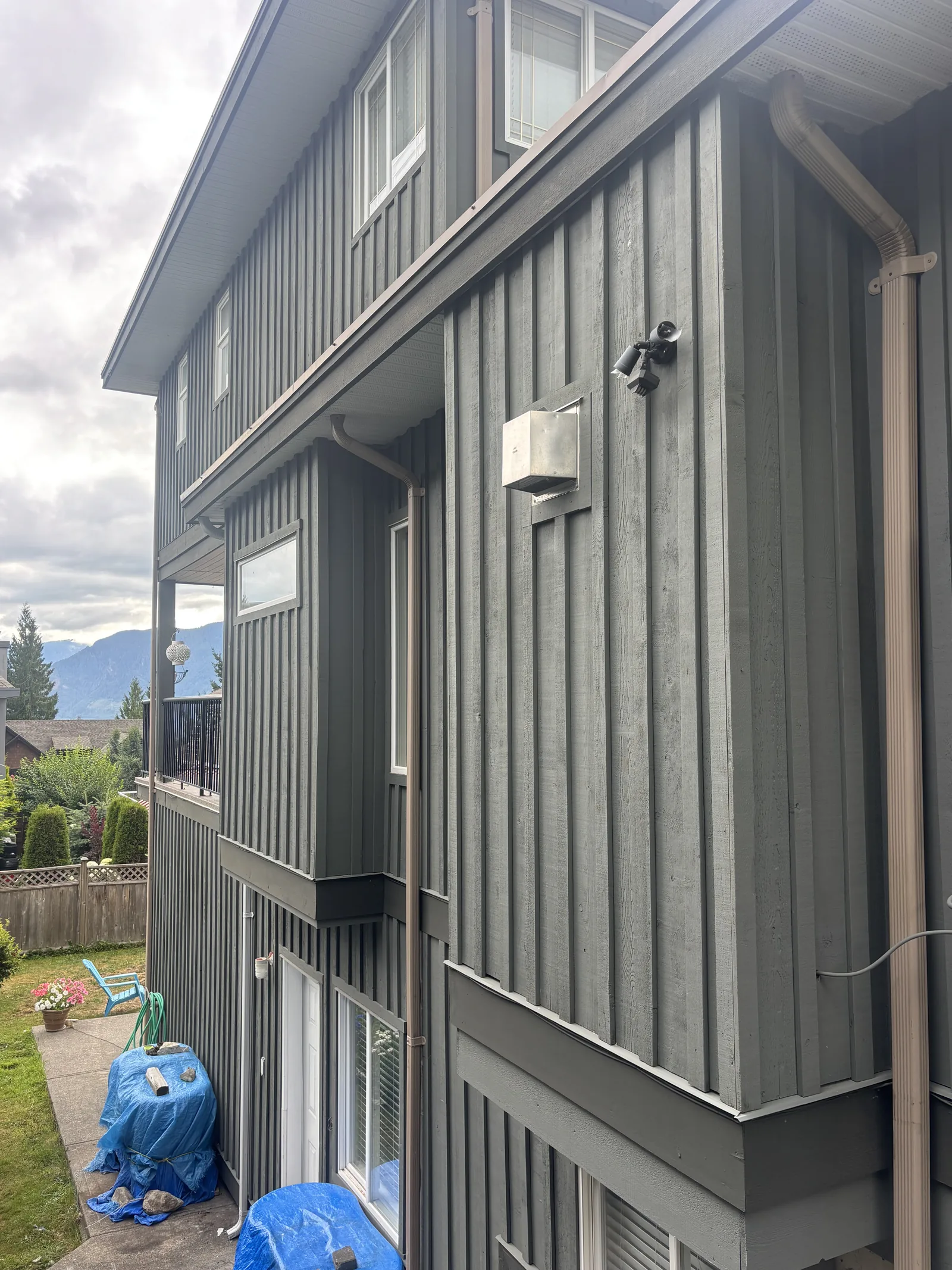 After — Grewal residence back view, completed, Garibaldi Highlands