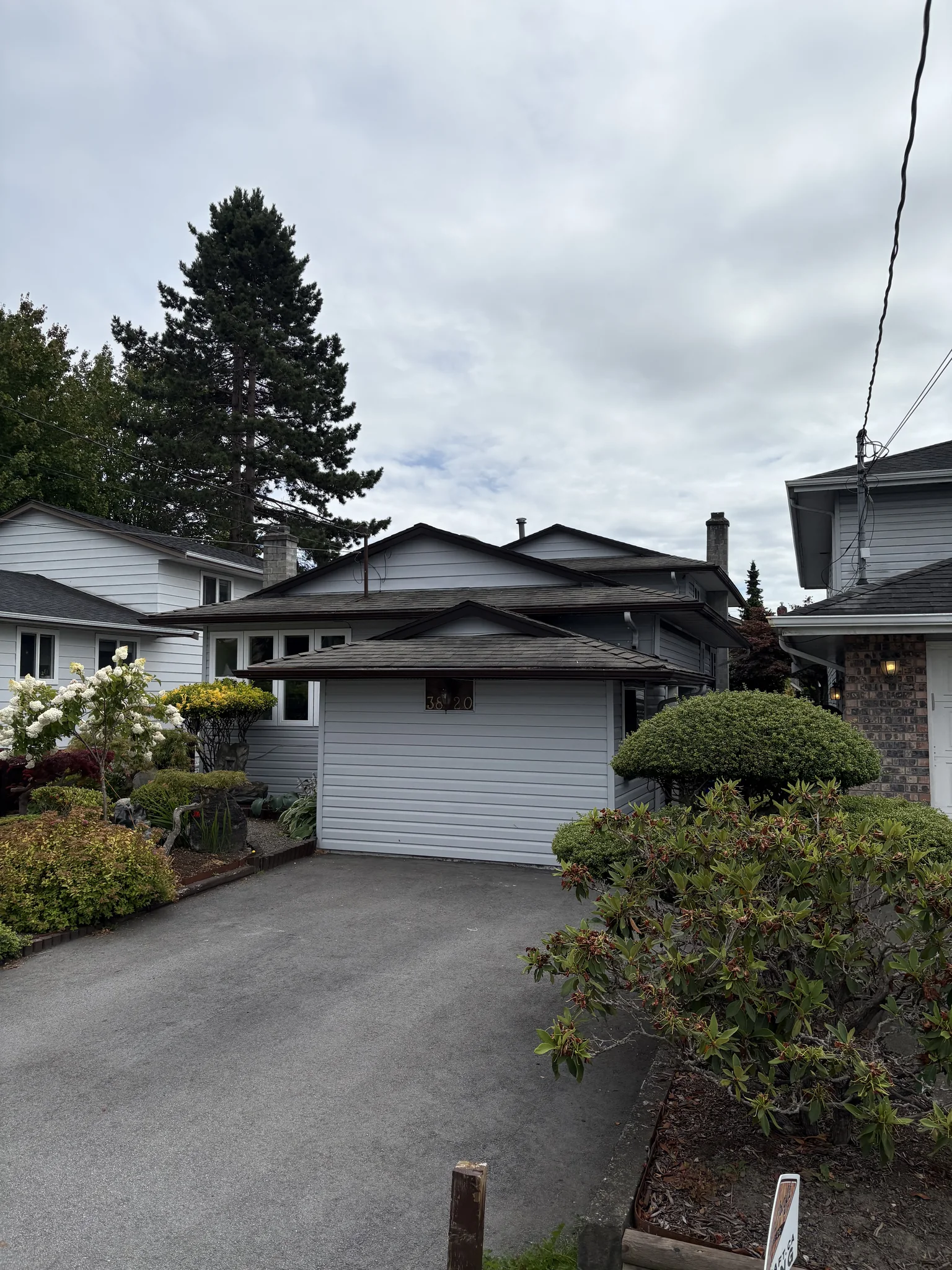 After completed exterior trim colour match at a Steveston home in Richmond, BC