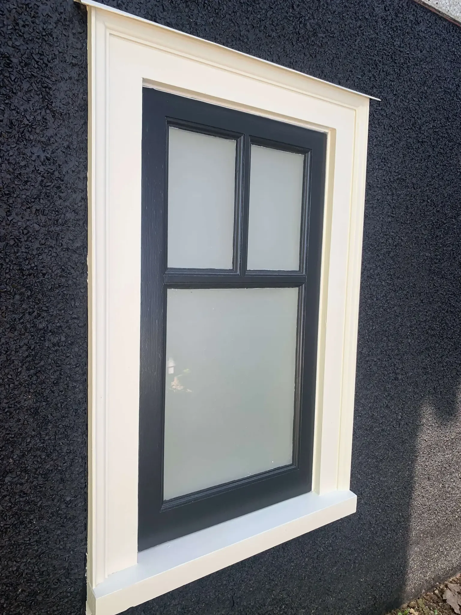 White fascia and soffits after painting — Mount Pleasant East Vancouver