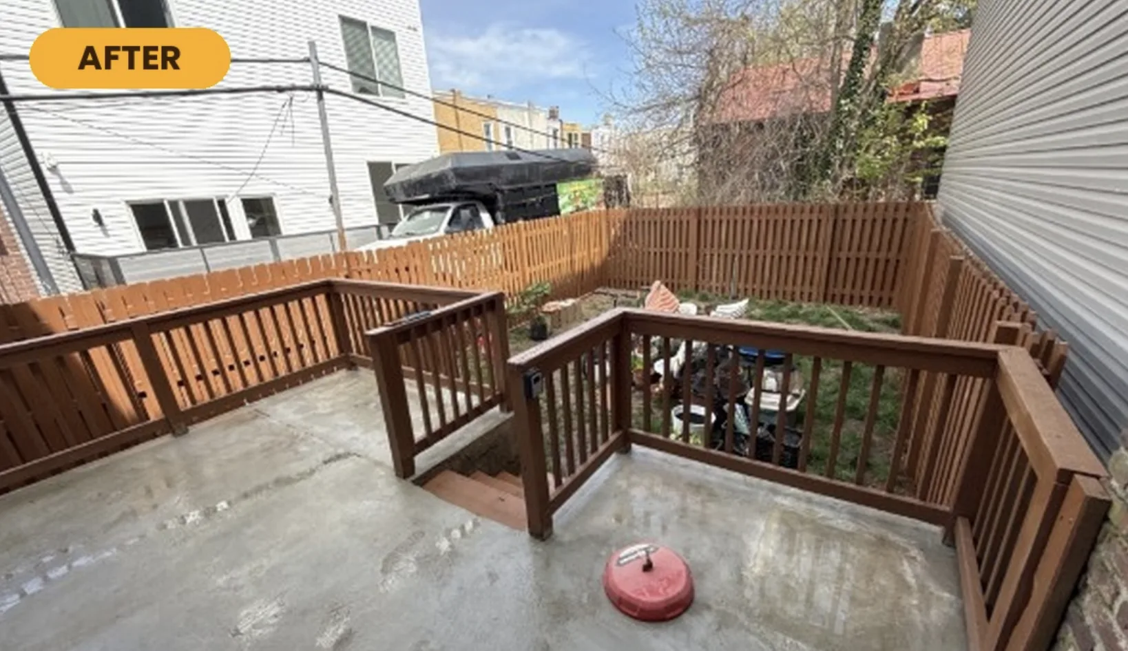 Completed fence staining in Philadelphia PA — Covered Bridge semi-solid stain by Colour Craft Painting