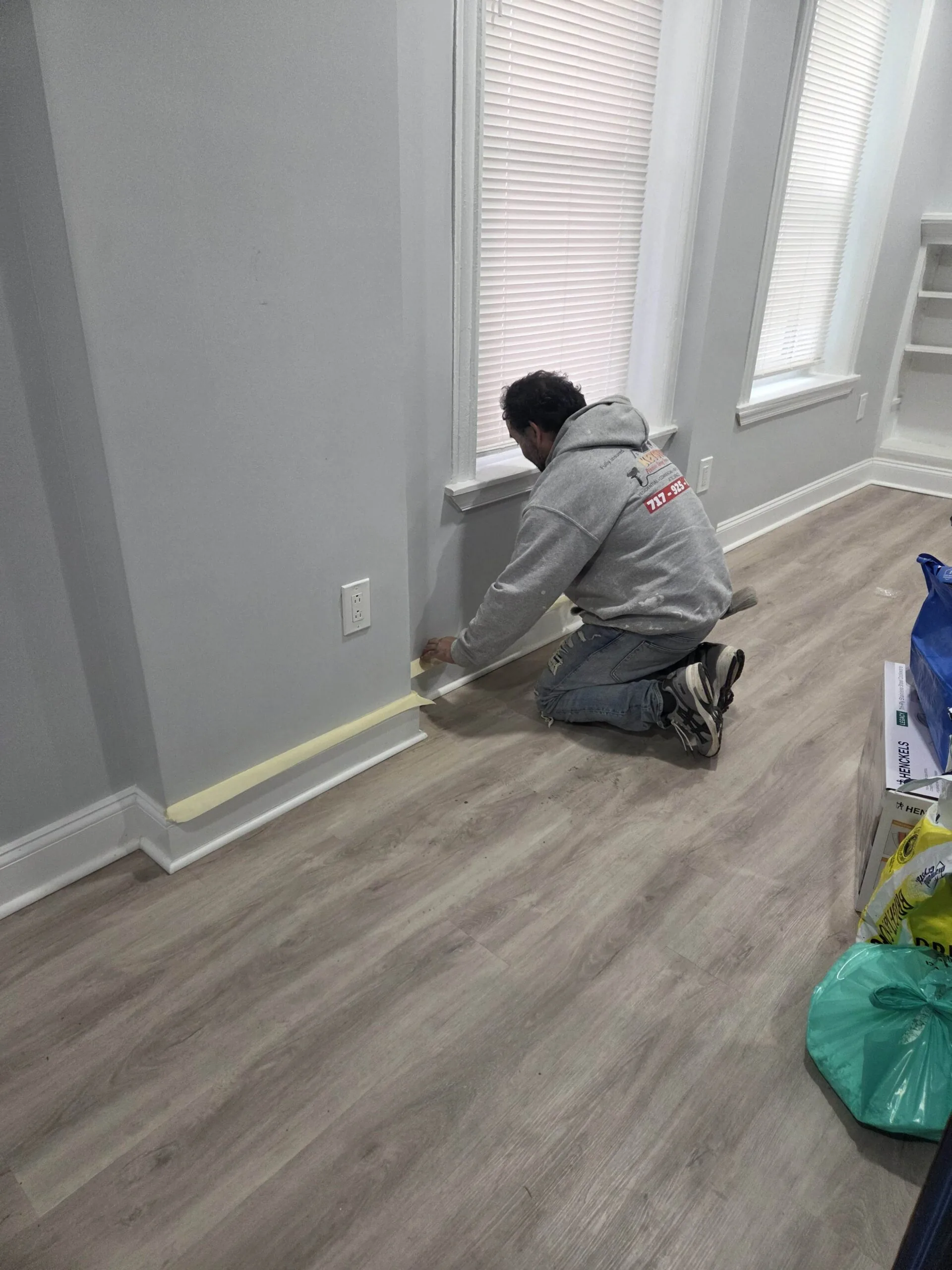 After — Stunning 1-Day Black & White Interior Transformation — Philadelphia, PA