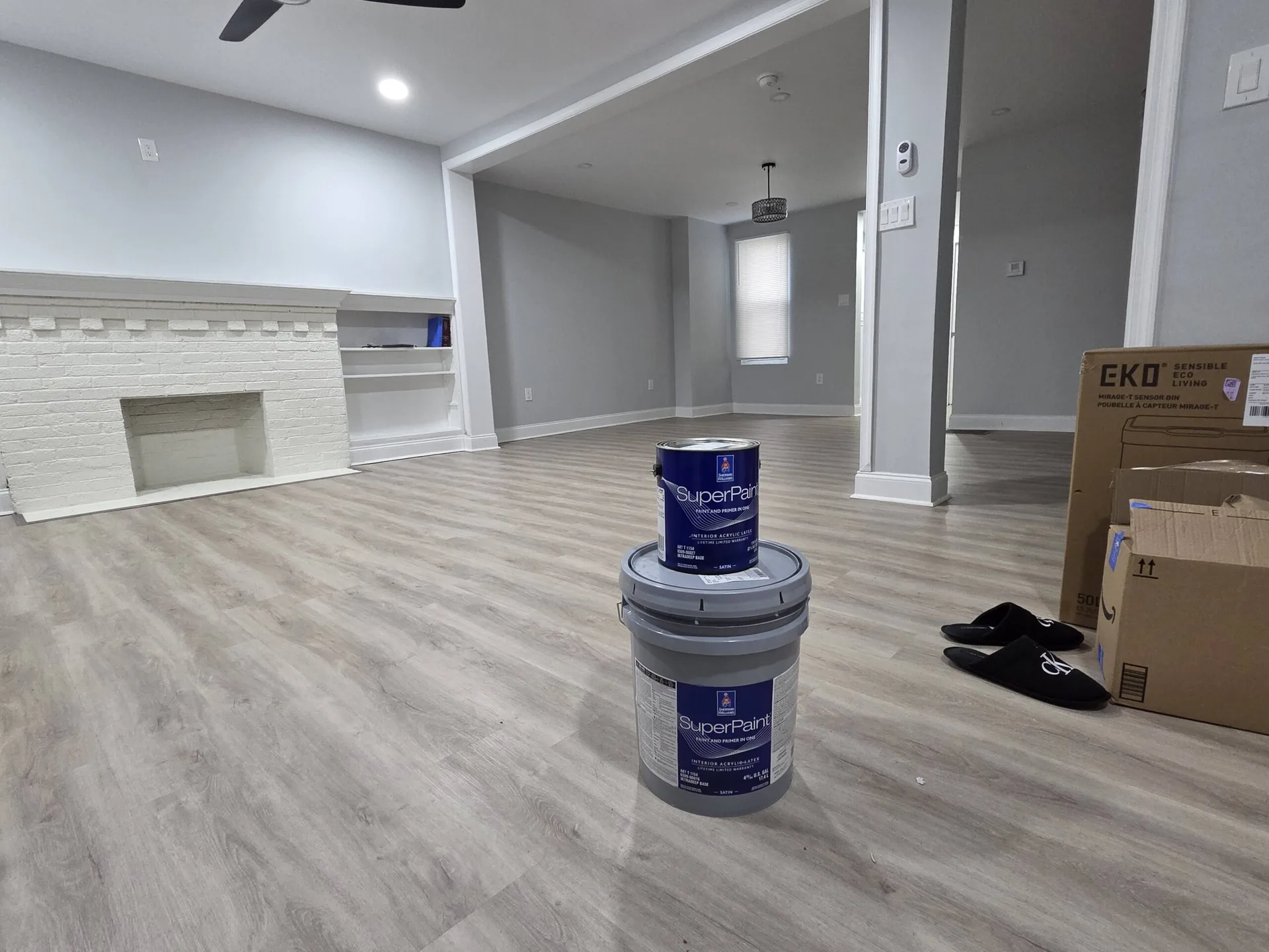 Office interior painting Philadelphia PA — Tricorn Black satin