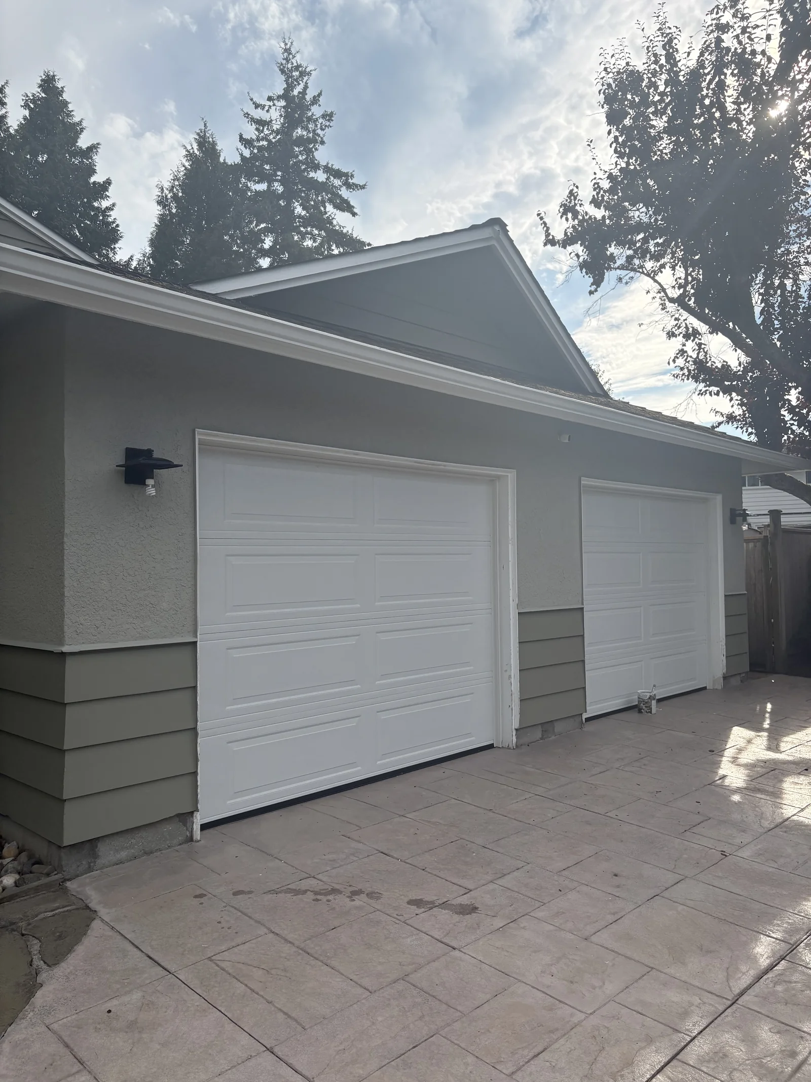 After — Sheila residence side view, Tsawwassen Delta BC — full exterior repaint completed
