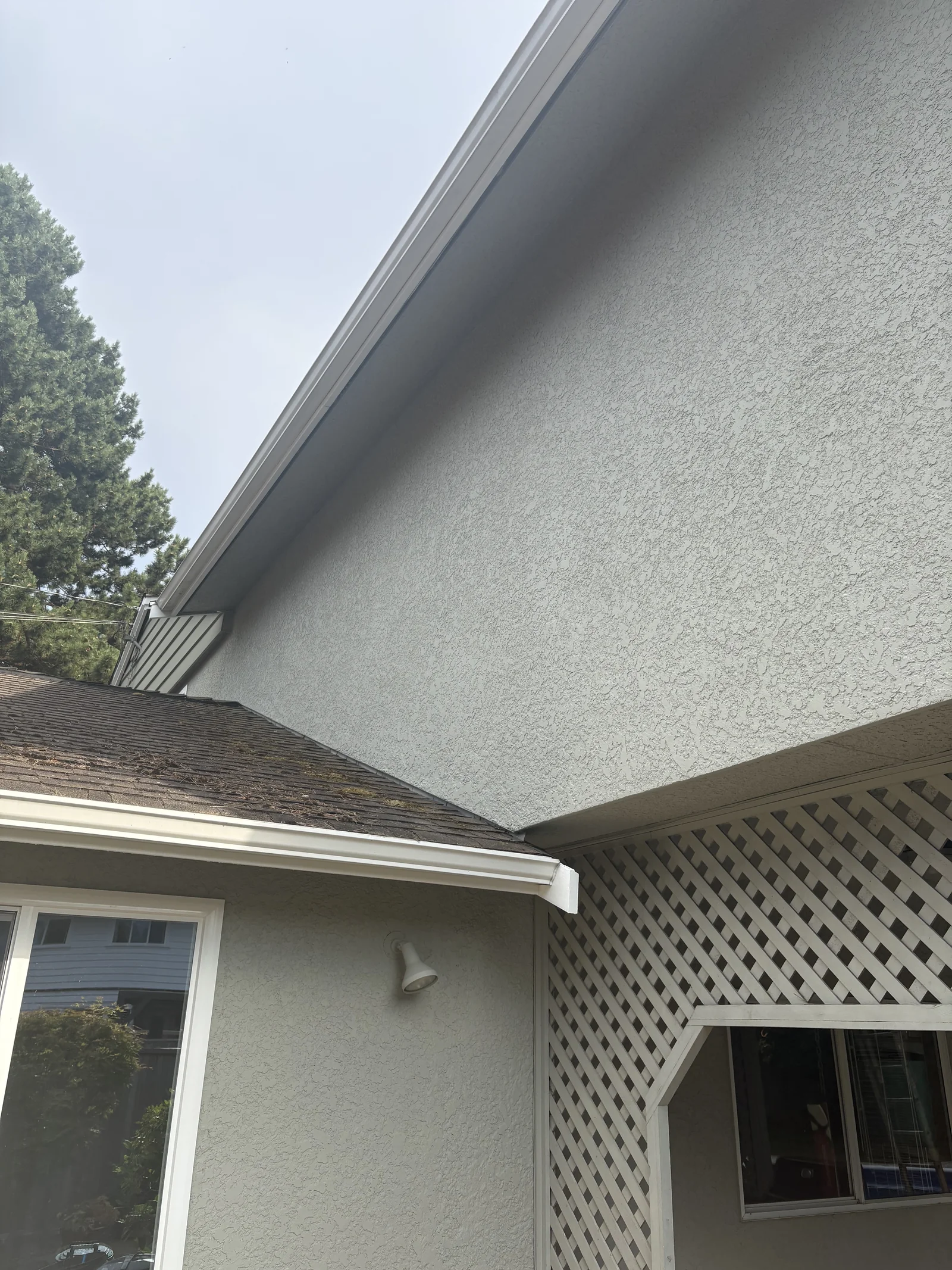 After — Sheila residence fascia detail, Tsawwassen Delta BC — SuperPaint Satin finish