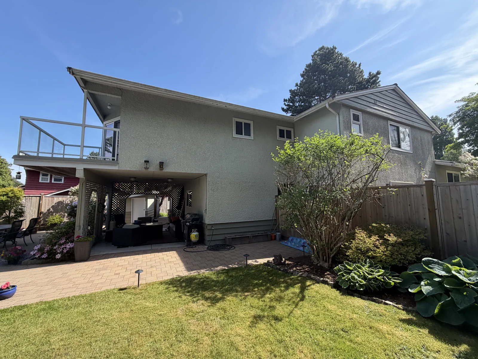 Before — Sheila residence rear view, Tsawwassen Delta BC — original condition