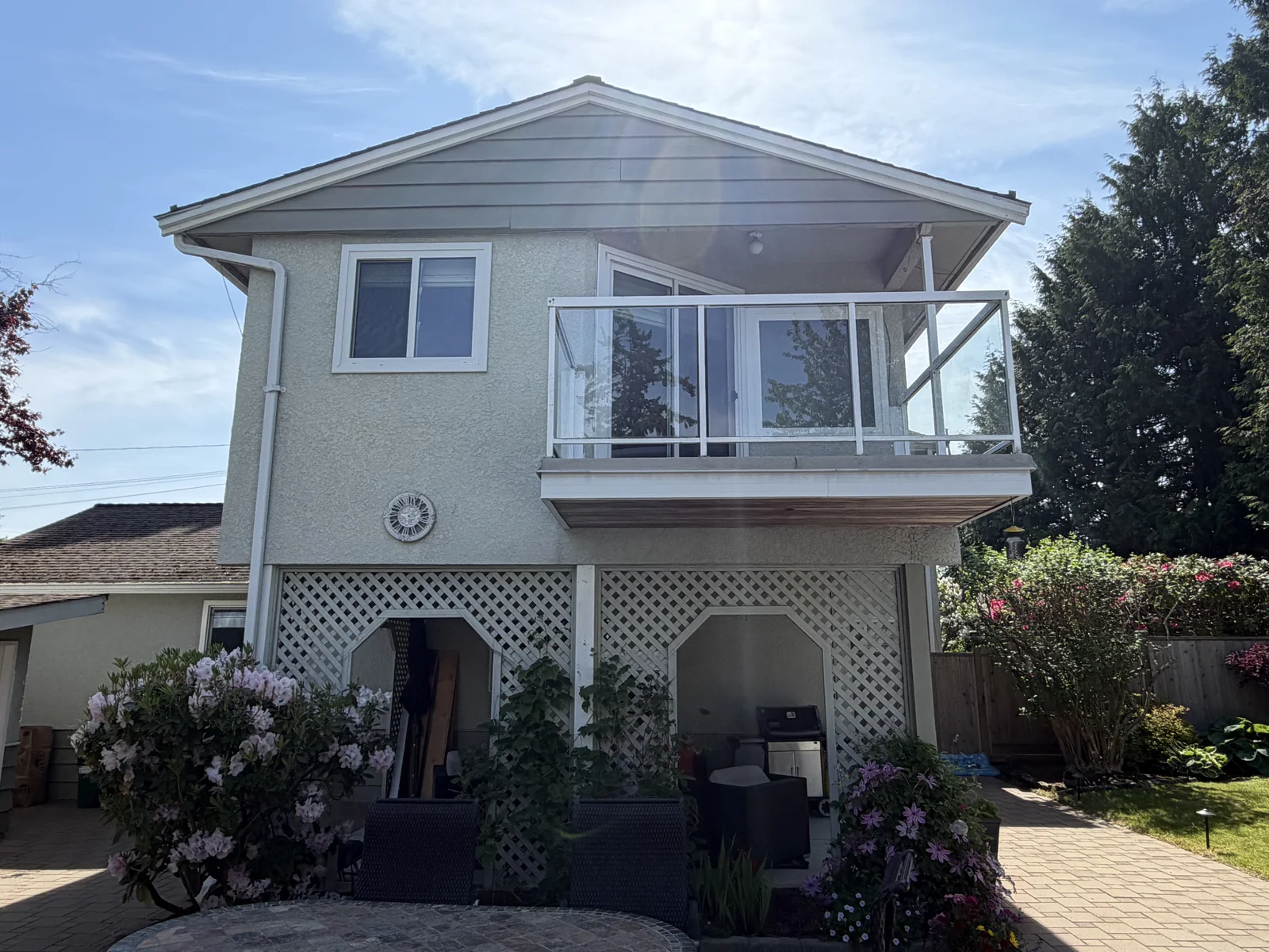 Before — Sheila residence fascia detail, Tsawwassen Delta BC — before painting
