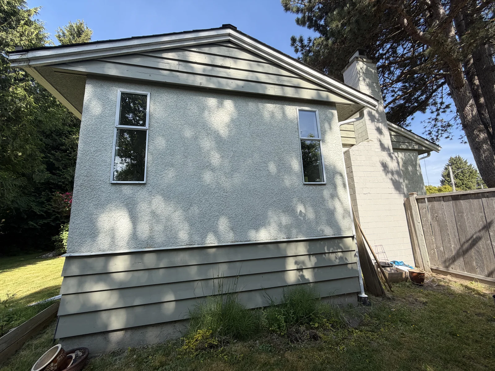 Before — Sheila residence wide angle, Tsawwassen Delta BC — original condition