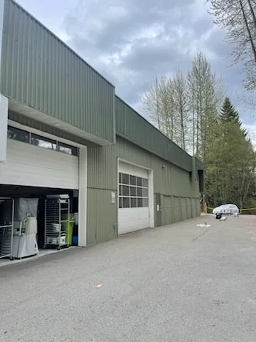 Commercial exterior painting completed — Squamish BC warehouse
