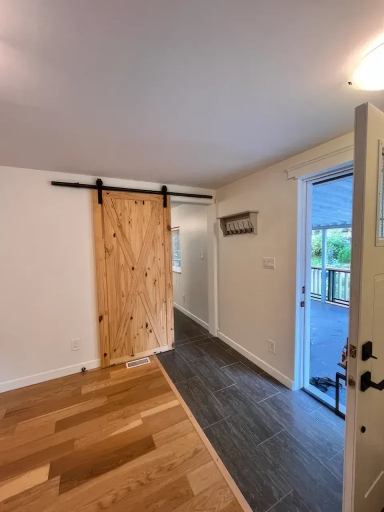 Interior house painting in Delta BC — clean white walls by Colour Craft Painting