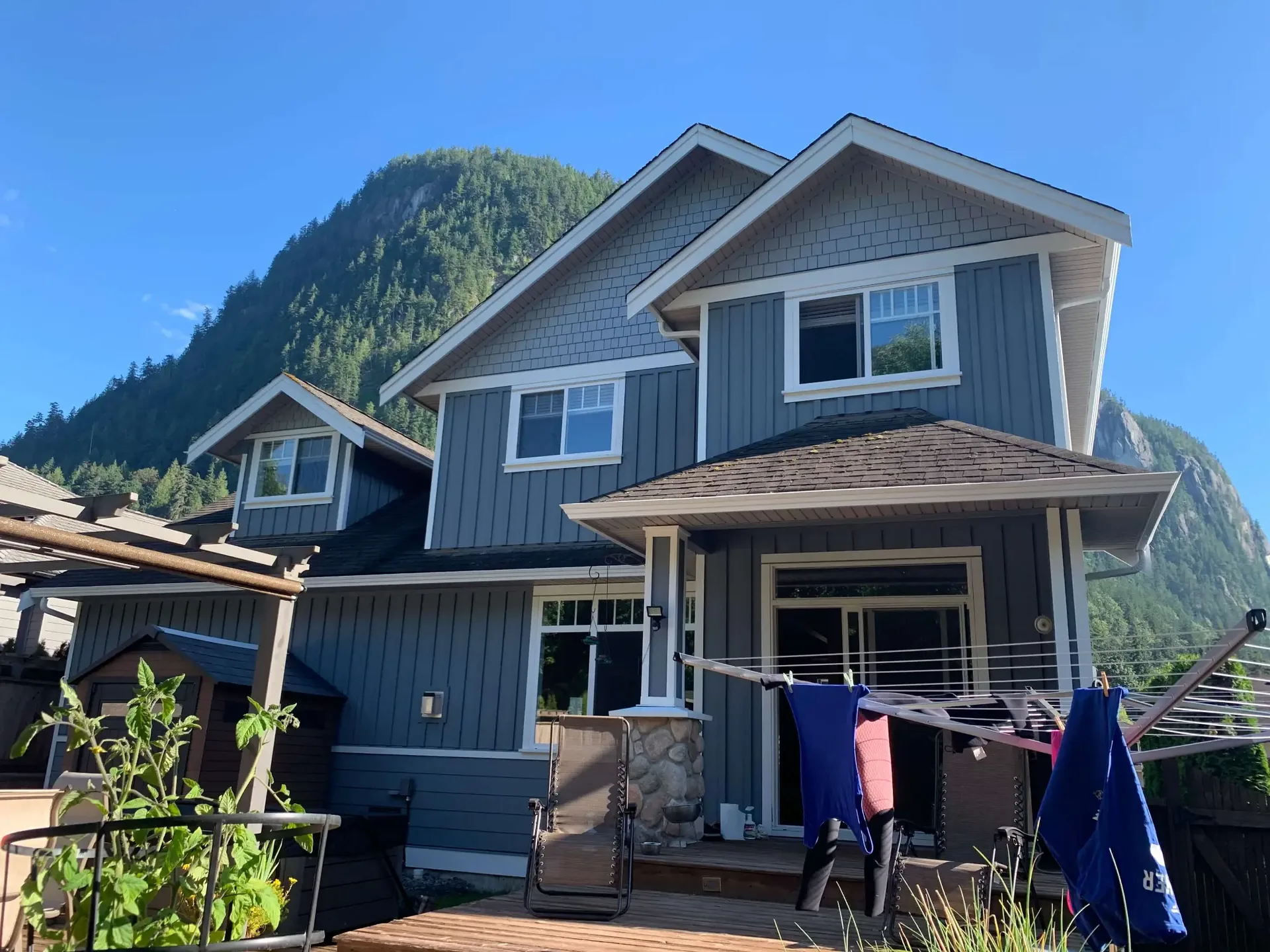 After — Full Exterior Repaint — Valley Cliff, Squamish, BC