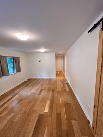 Interior house painting services, stained wooden floors white walls and ceiling, types of paint finishes