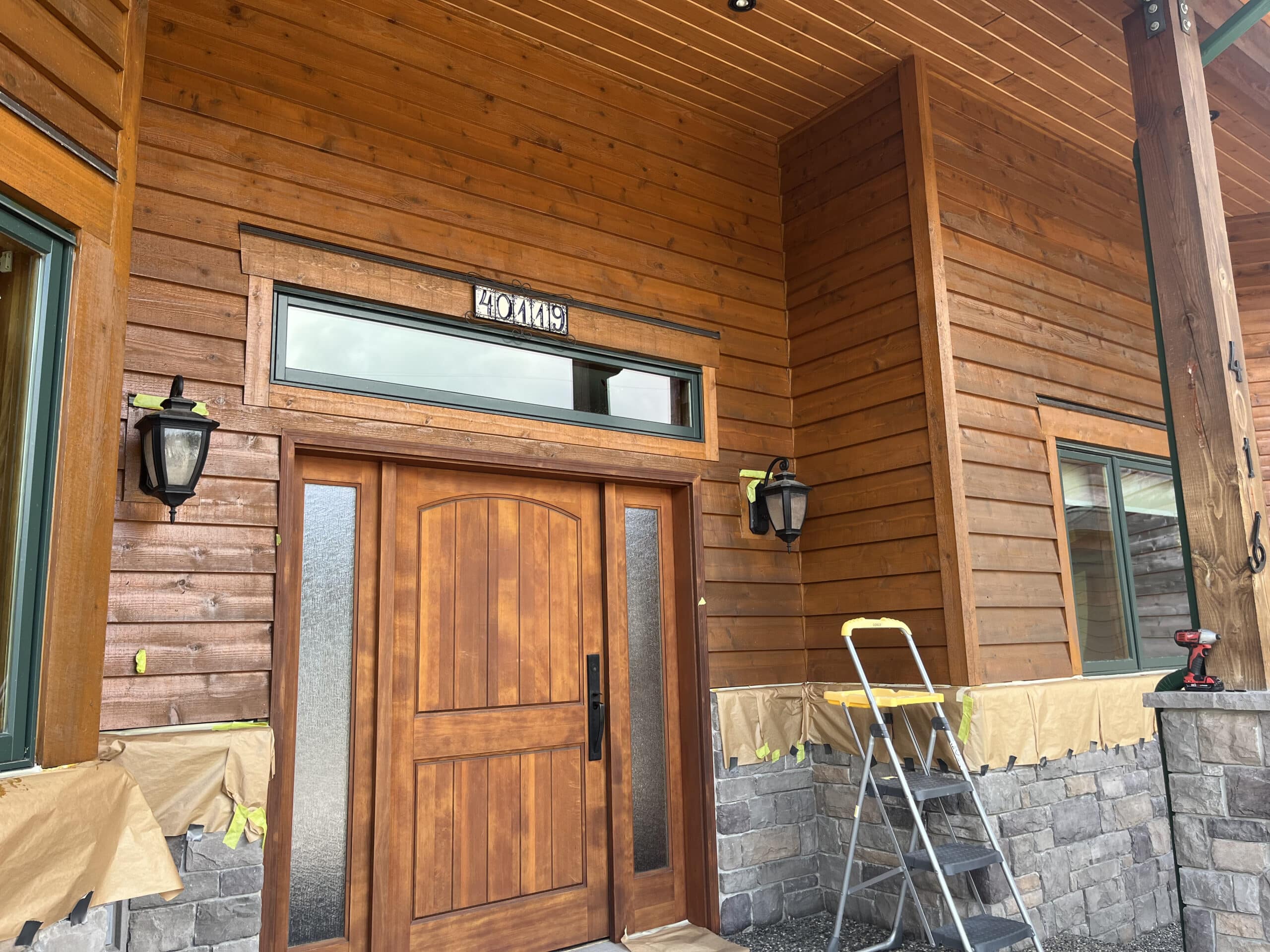 commercial wood staining