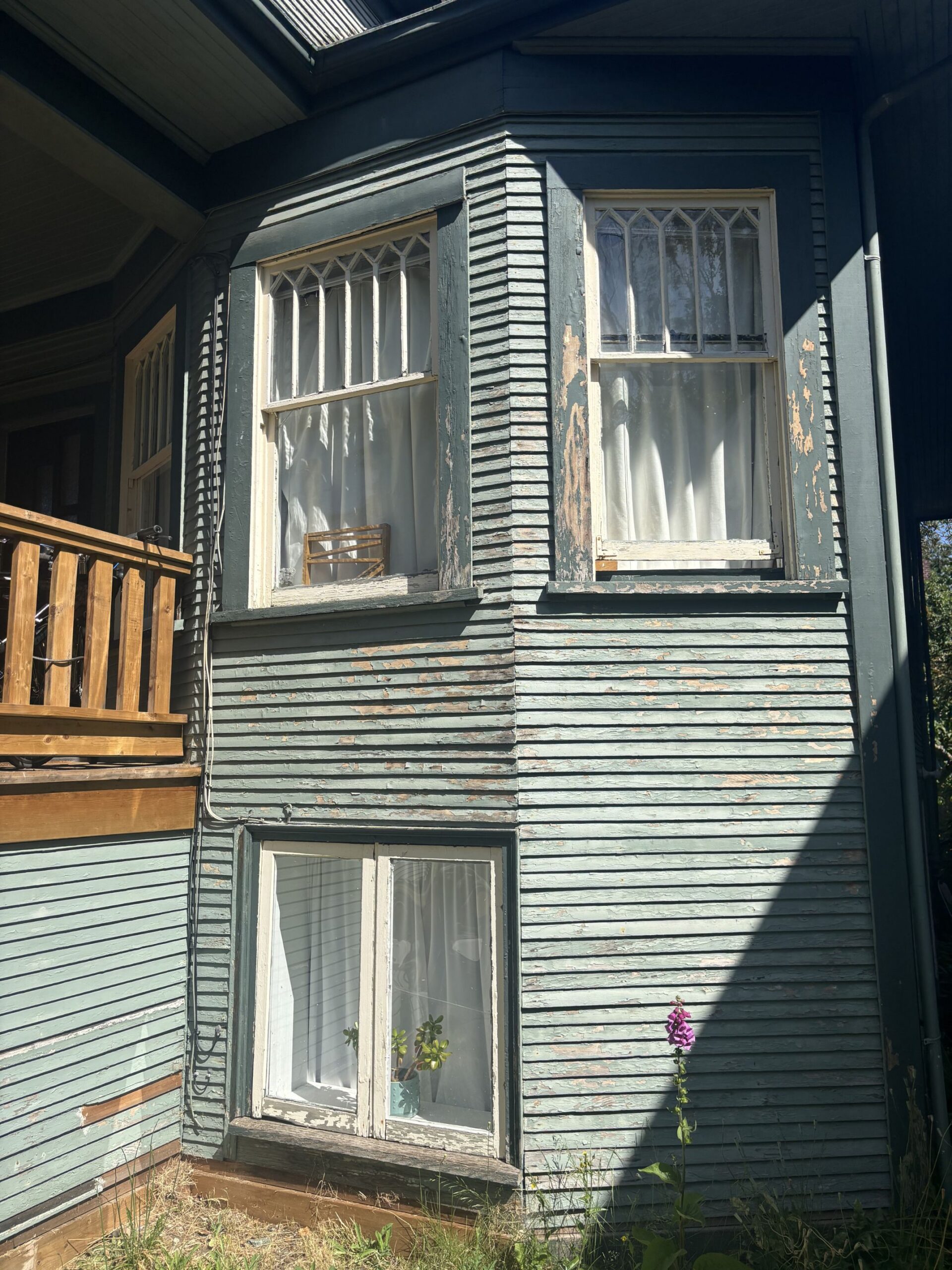 Old house with peeling paint