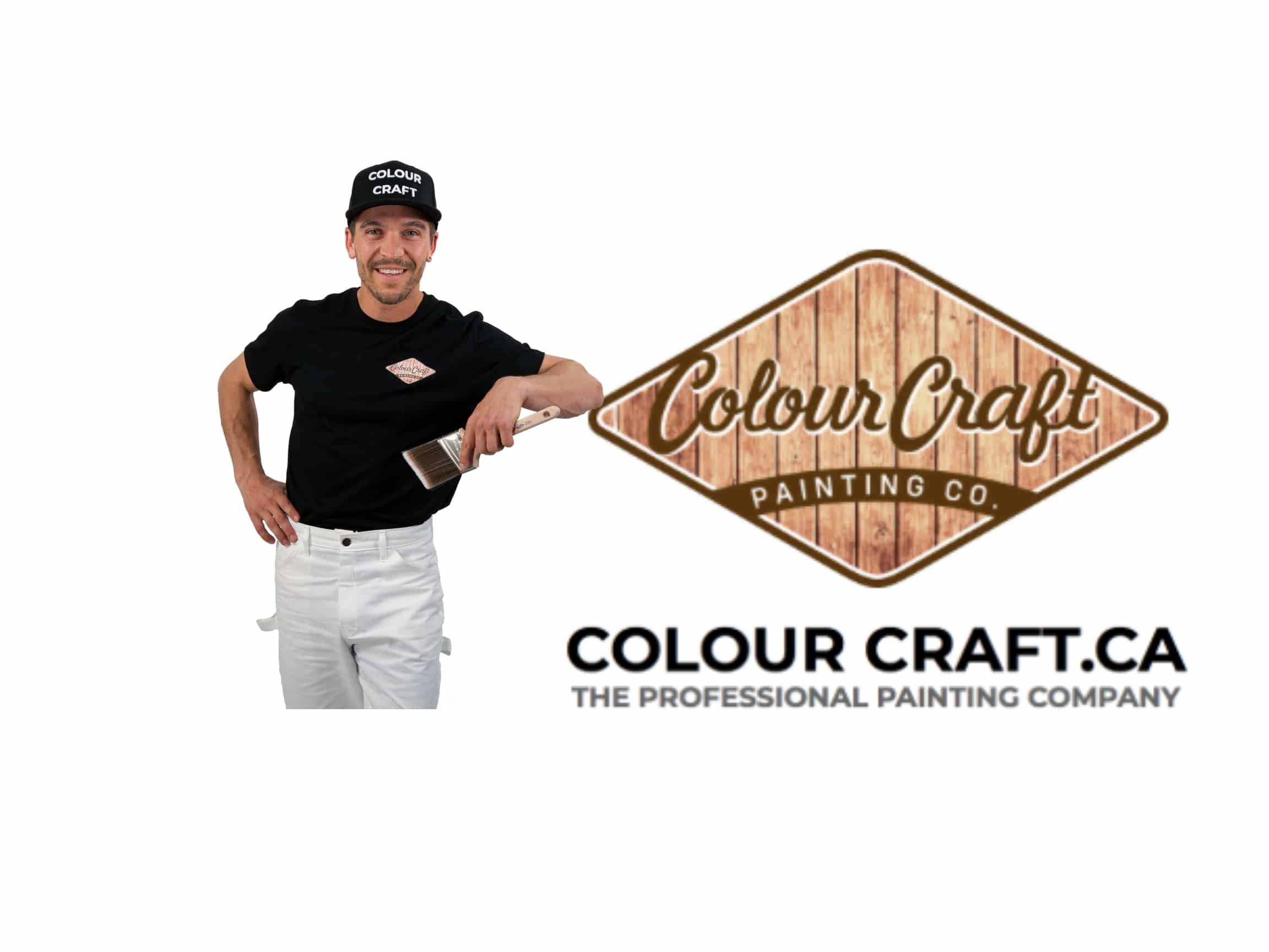 Brad with company logo