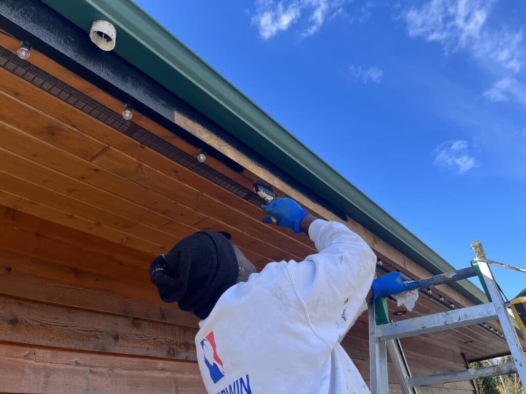 commercial wood staining