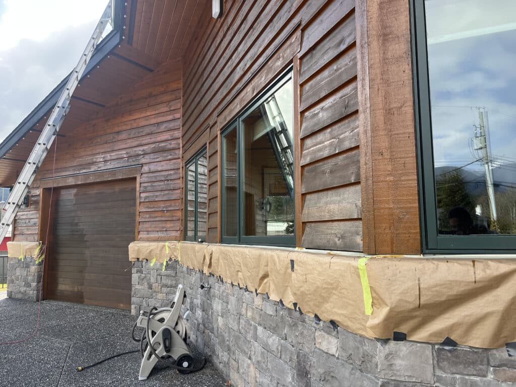 commercial wood staining